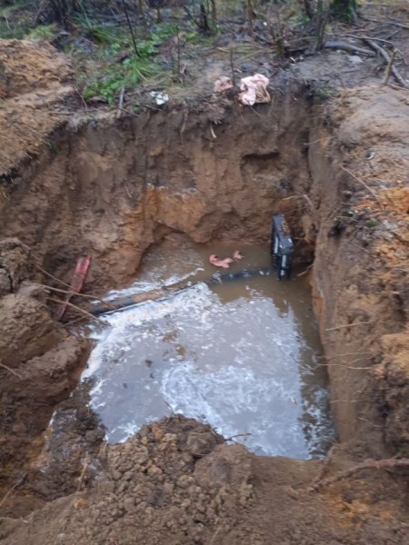 У статусных коттеджей под Юкками укладка труб повредила газопровод