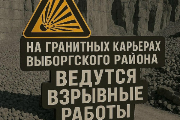 Массовые взрывы на карьерах в Выборгском районе начнутся уже в понедельник