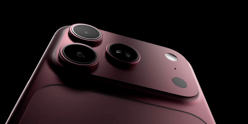 Инсайдер показал на видео бордовый iPhone 18 Pro с «островком» в углу экрана