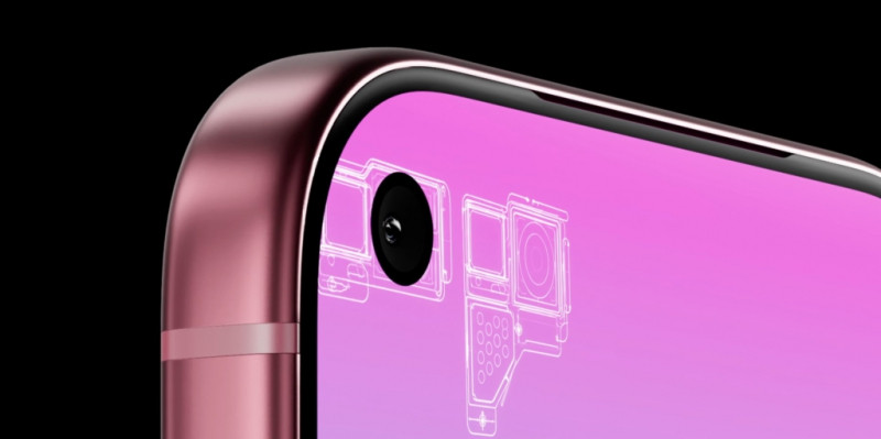 Инсайдер показал на видео бордовый iPhone 18 Pro с «островком» в углу экрана