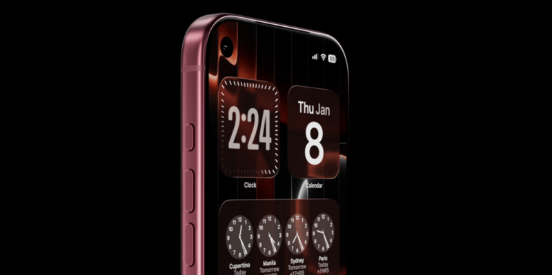 Инсайдер показал на видео бордовый iPhone 18 Pro с «островком» в углу экрана