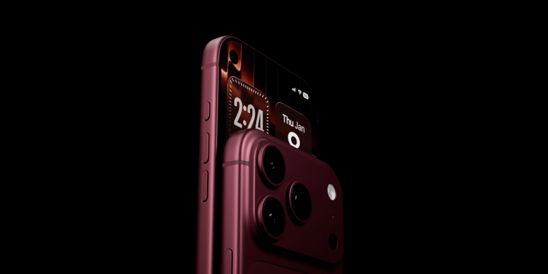 Инсайдер показал на видео бордовый iPhone 18 Pro с «островком» в углу экрана