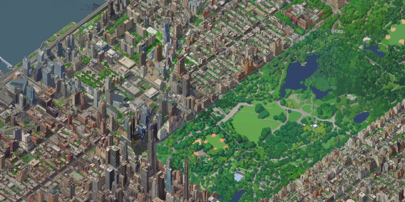 Разработчик Google создал изометрическую карту Нью‑Йорка в стиле SimCity &mdash; помогли нейросети