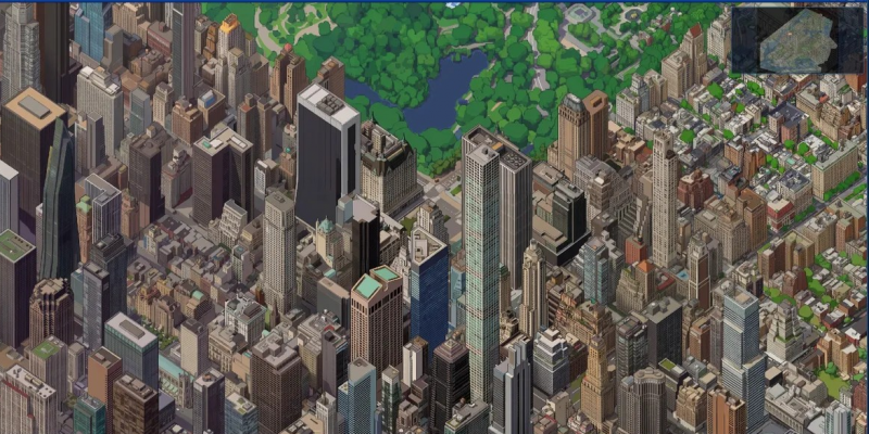 Разработчик Google создал изометрическую карту Нью‑Йорка в стиле SimCity &mdash; помогли нейросети
