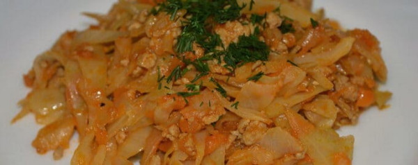 Тушеная капуста