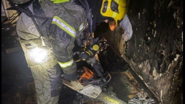 В Колпино в бане сгорела сауна