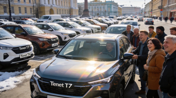 Tenet Т7 стал лидером среди российских авто в Петербурге в 2026 году Tenet Т7 стал лидером среди российских авто в Петербурге в 2026 году