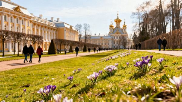 Парки Петергофа остаются открытыми несмотря на закрытие городских зон Парки Петергофа остаются открытыми несмотря на закрытие городских зон