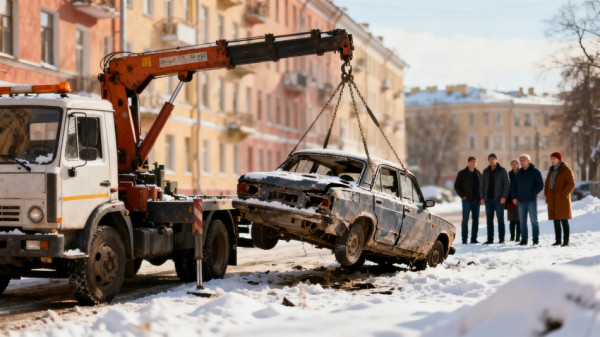 В Петербурге резко выросло число эвакуированных брошенных автомобилей