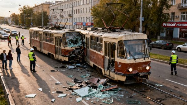 Водитель трамвая на Петергофском шоссе был трезв - причины аварии выясняются Водитель трамвая на Петергофском шоссе был трезв - причины аварии выясняются