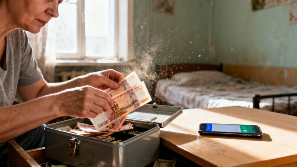 Каждый седьмой россиянин держит накопления только в наличных