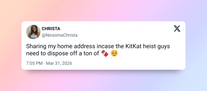 Кража 12 тонн батончиков KitKat стала новым мемом в стиле «мы тут ни при чём»