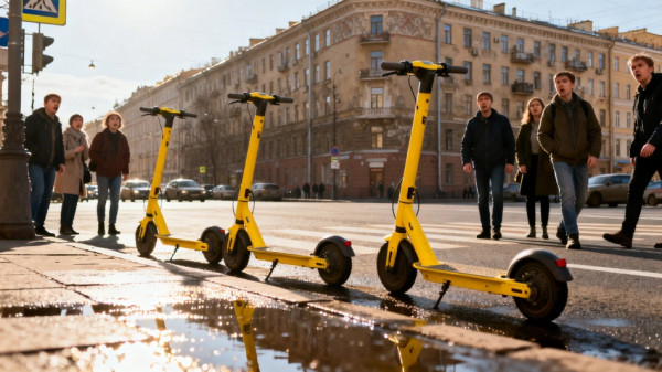 В Петербурге две школьницы на самокате попали под микроавтобус на переходе