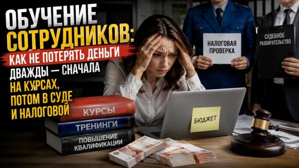 Обучение сотрудников: как не потерять деньги дважды &mdash; сначала на курсах, потом в суде и налоговой