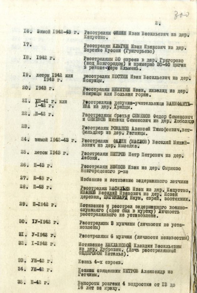 12 карателей. Установлены виновные в расстреле под Лугой 134 человек