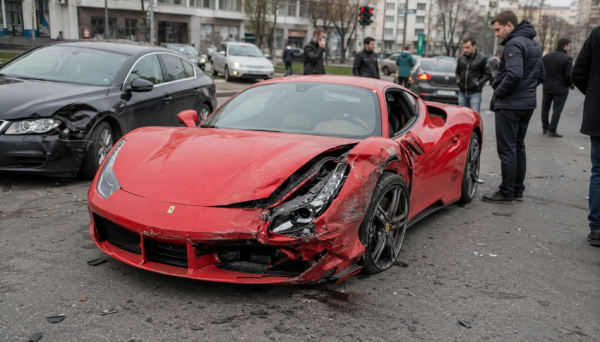 Рэпер Наваи попал в аварию на Ferrari после трагедии с актрисой из клипа Рэпер Наваи попал в аварию на Ferrari после трагедии с актрисой из клипа