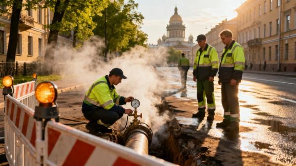 В Петербурге летом проверят 700 участков теплосетей на прочность