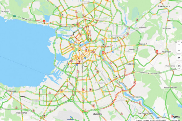 В Петербурге - традиционные пятничные пробки&nbsp;