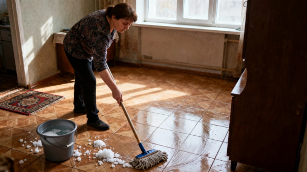 Почему хозяйки добавляют соль в воду для мытья полов: неожиданный эффект