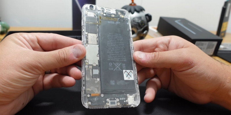 Блогер показал полностью прозрачный&nbsp;iPhone 6&nbsp;Plus &mdash; &laquo;внутренности&raquo; видны даже через&nbsp;экран