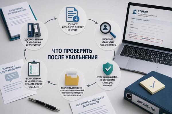 Уволились с должности директора, но остались в ЕГРЮЛ: почему об этом опасно забывать