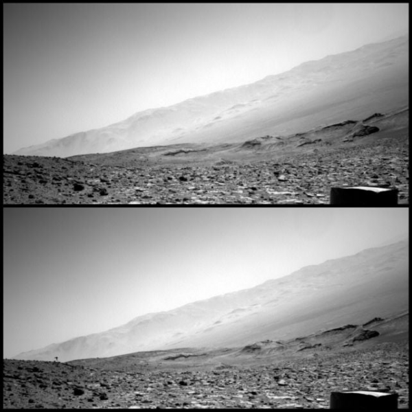 Фото Curiosity с &laquo;боевым треножником&raquo; на Марсе получило объяснение