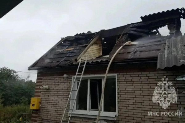 В Волосово при пожаре погиб ребенок. Еще одну девочку госпитализировали