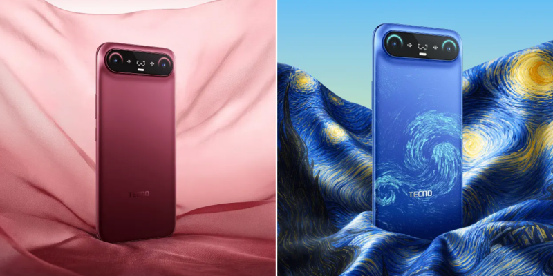 Tecno показала два ультратонких смартфона — Camon Slim 5G и Camon Air с мини‑экраном